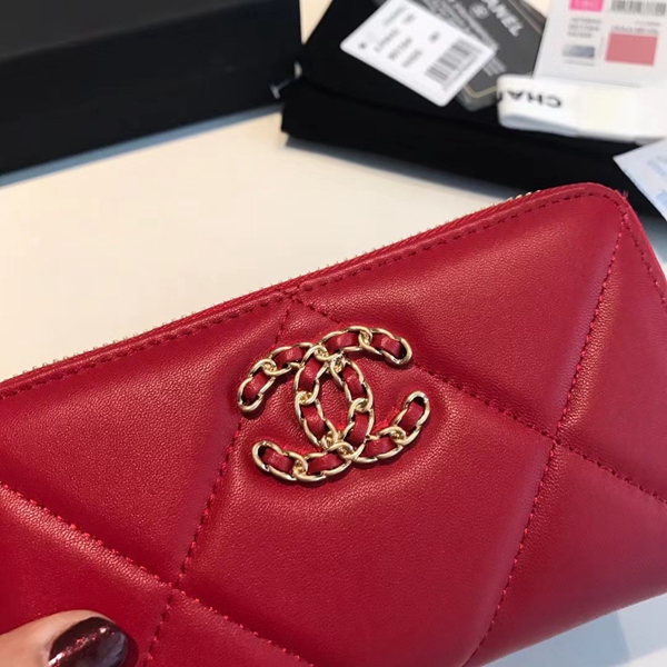 シャネル財布素材ディテール